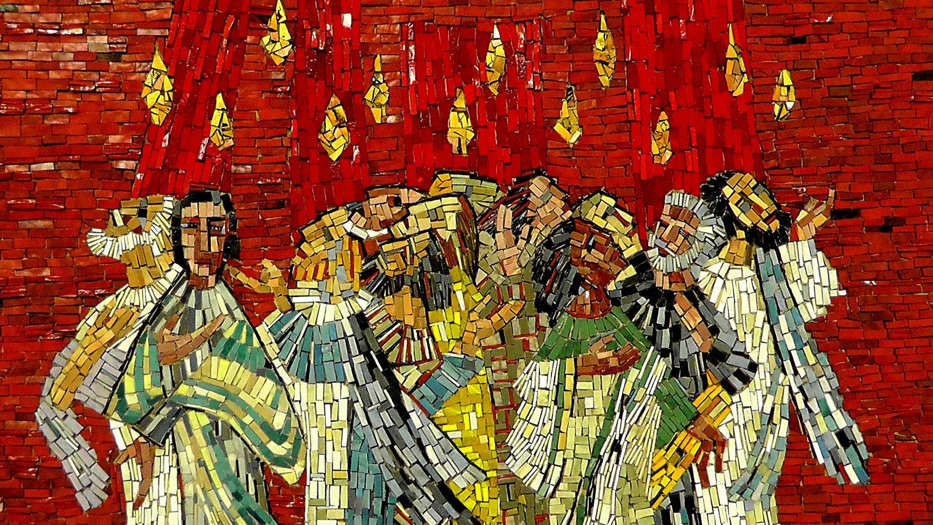 Pentecost Pinse Mosaic