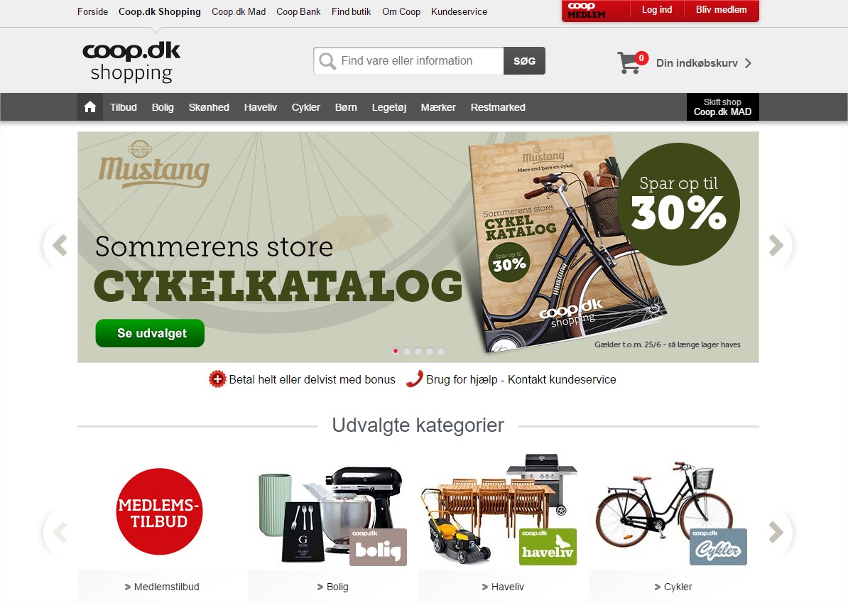 Coop.dk shopping sådan gør du Vejledning