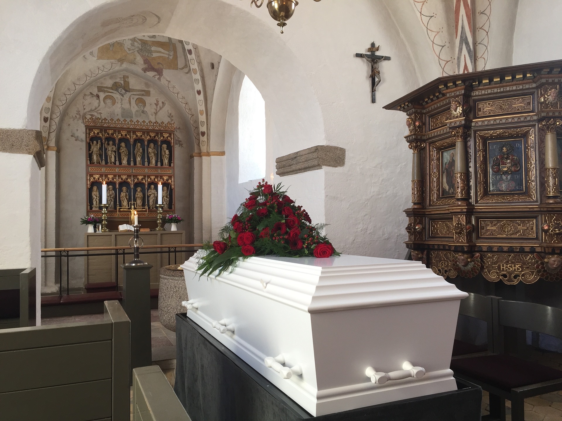 Begravelse kiste kirke