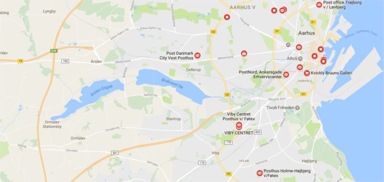 posthuse i Danmark