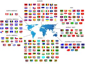 Lande verden kort